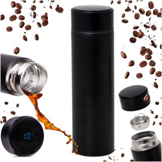 Kubek termiczny termos smart LED 500ml czarny