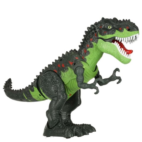 Dinozaur T-REX elektroniczny chodzi ryczy zielony
