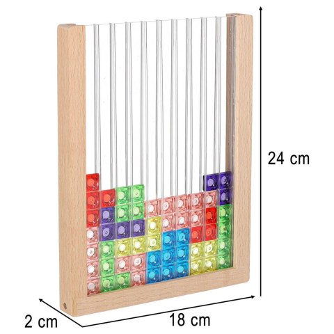 Gra logiczna układanka tetris stojący