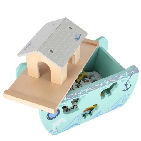 Sorter drewniany Lulilo Arka Noego statek zwierzątka 9 elementów