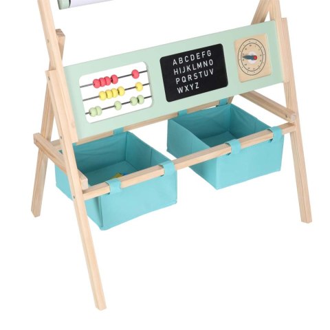 Tablica drewniana LULILO Kredo akcesoria kredy markery magnesy kosze 110cm