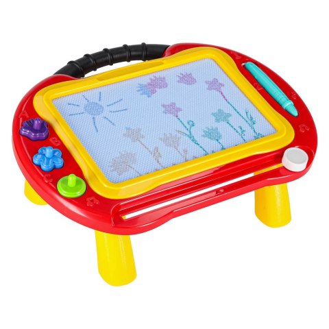 Tablica magnetyczna edukacyjna znikopis stolik do rysowania stempelki